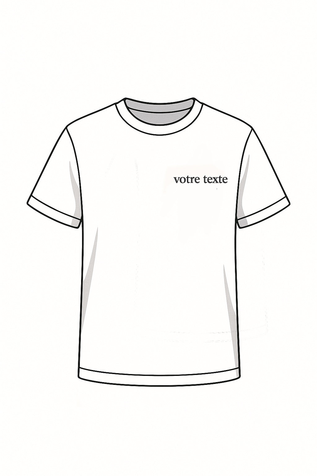 T-shirt personnalisé (écriture)