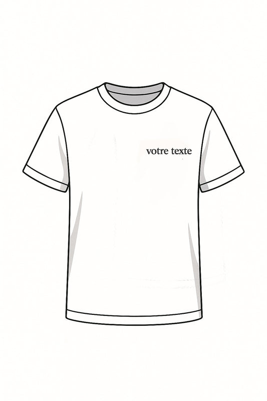 T-shirt personnalisé (écriture)