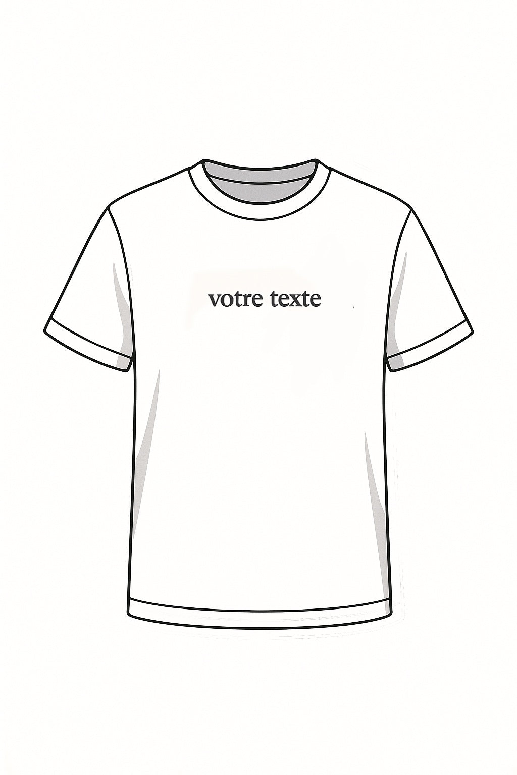 T-shirt personnalisé (écriture)