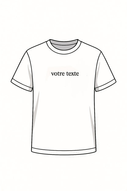 T-shirt personnalisé (écriture)