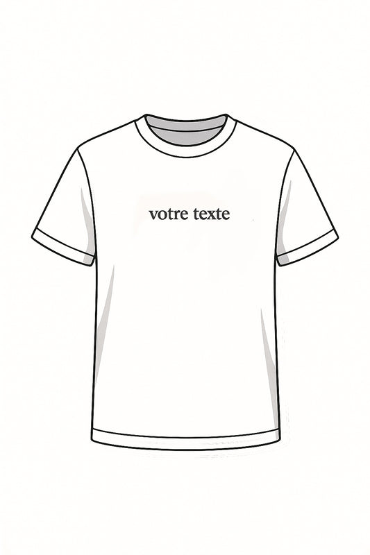 T-shirt personnalisé (écriture)