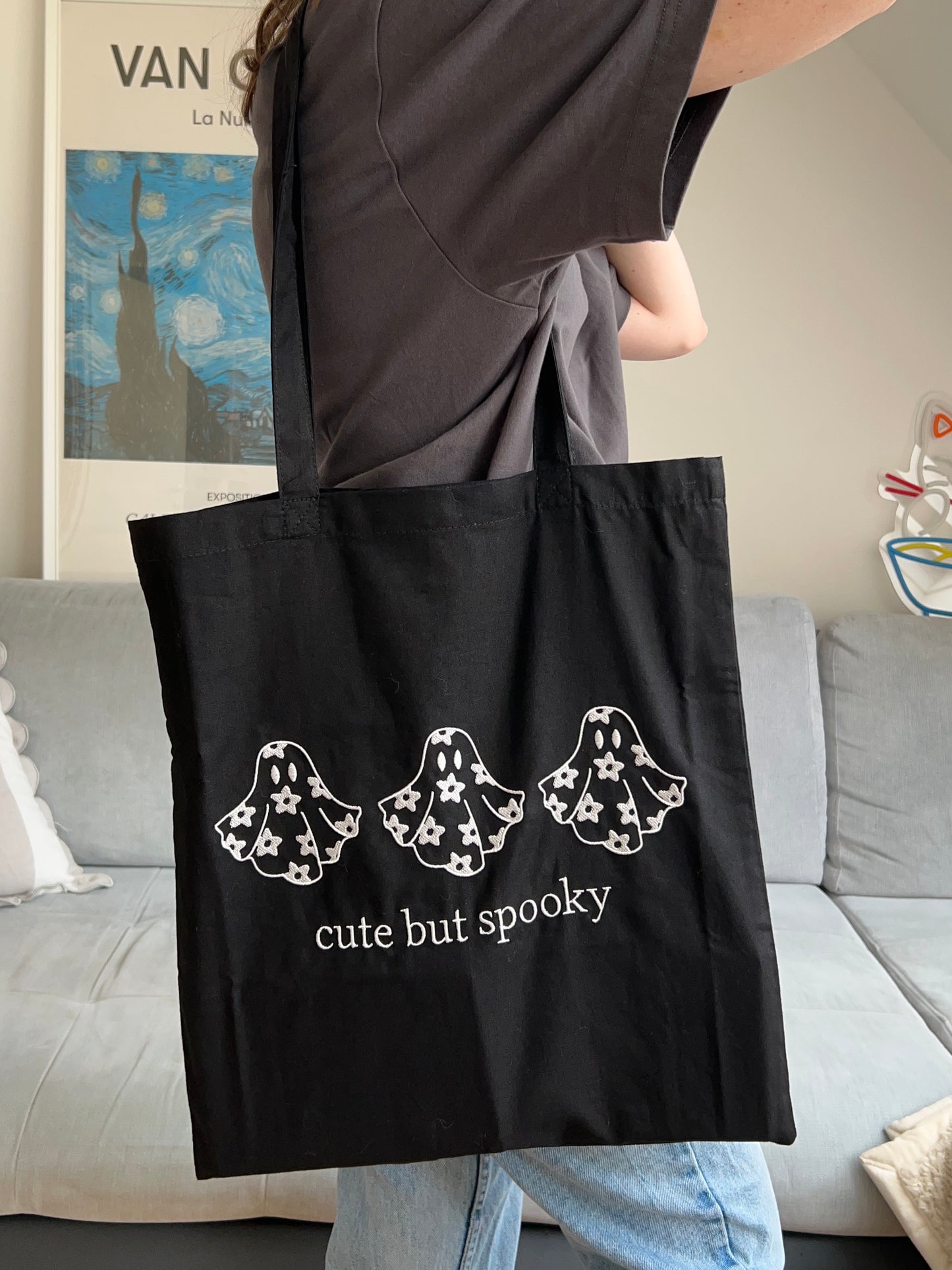 Tote bag Cute but Spooky